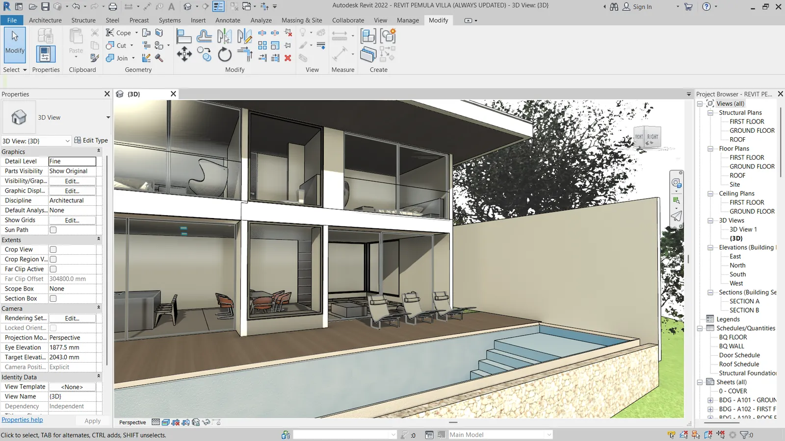Revit Pemula: Model 3D