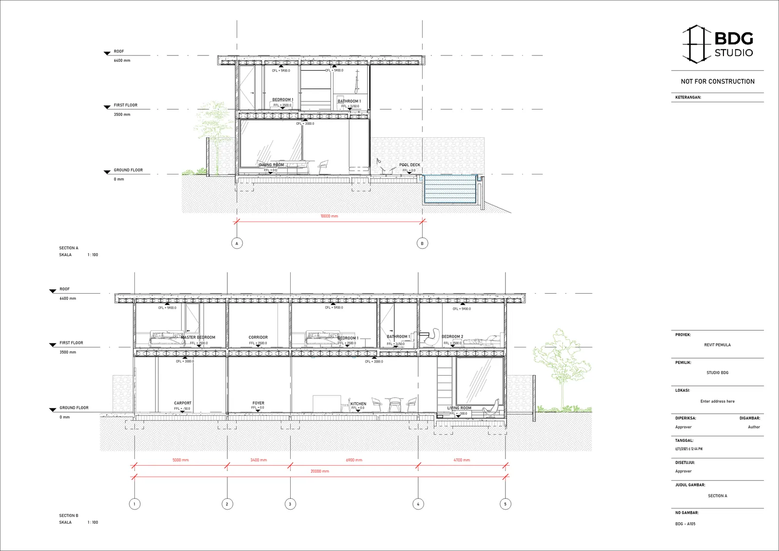 Revit Pemula: Potongan